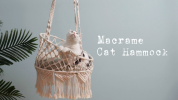 Mewoofun Cat Hammock Bed Cotton Hanging Cat Bed for Indoor Cats Sleeping Playing