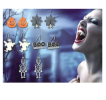 5 Pairs Halloween Earring For Women Ghost Halloween Stud Earrings