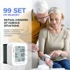 Blood Pressure Monitor Wrist Bp Monitor Large LCD Display Adjustable Wrist Cuff 5.31-7.68inch Automatic 90x2 Sets Memory for Home Use