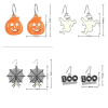 5 Pairs Halloween Earring For Women Ghost Halloween Stud Earrings