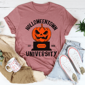 Merchmallow Halloween University T-Shirt (Color: Mauve)