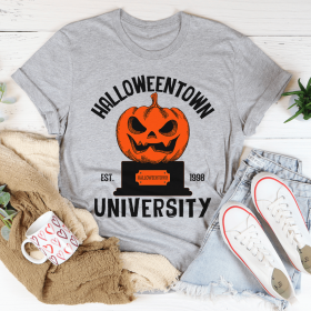 Merchmallow Halloween University T-Shirt (Color: Athletic Heather)