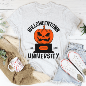 Merchmallow Halloween University T-Shirt (Color: Ash)