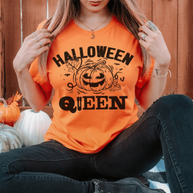 Halloween Queen T-Shirt (Color: Burnt Orange)