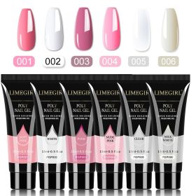 Limegirl 15ml Poly Nail Gel Glitter Building Nail Gel For Manicure Nail Art Design Luminous Poly nails gels Extension Nail Gel For Nail (Color: ZH239-10)