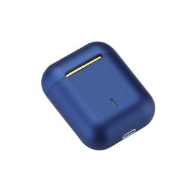 J18 bluetooth headset wireless bluetooth noise reduction (Color: Blue)