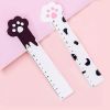 DIY 1pc Cute Cartoon Kawaii Cat Paw Ruler For Student Drawing Tools Stationery School Office Supplies